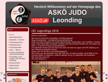 Tablet Screenshot of judo-leonding.at